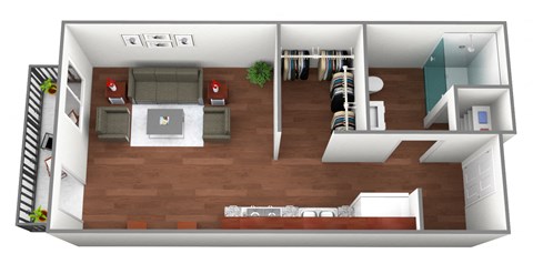 Mississippi Floorplan at Liffey on Snelling, Minnesota